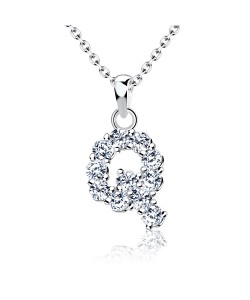 Necklace Silver Q Shape SSLPE-Q